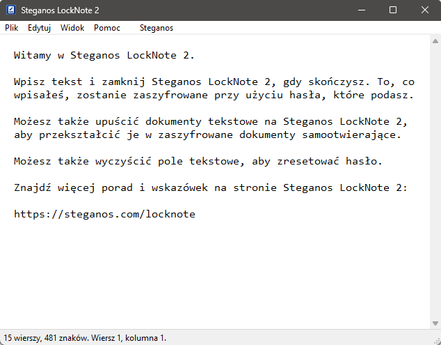 Steganos LockNote 2 – bezpieczne szyfrowanie